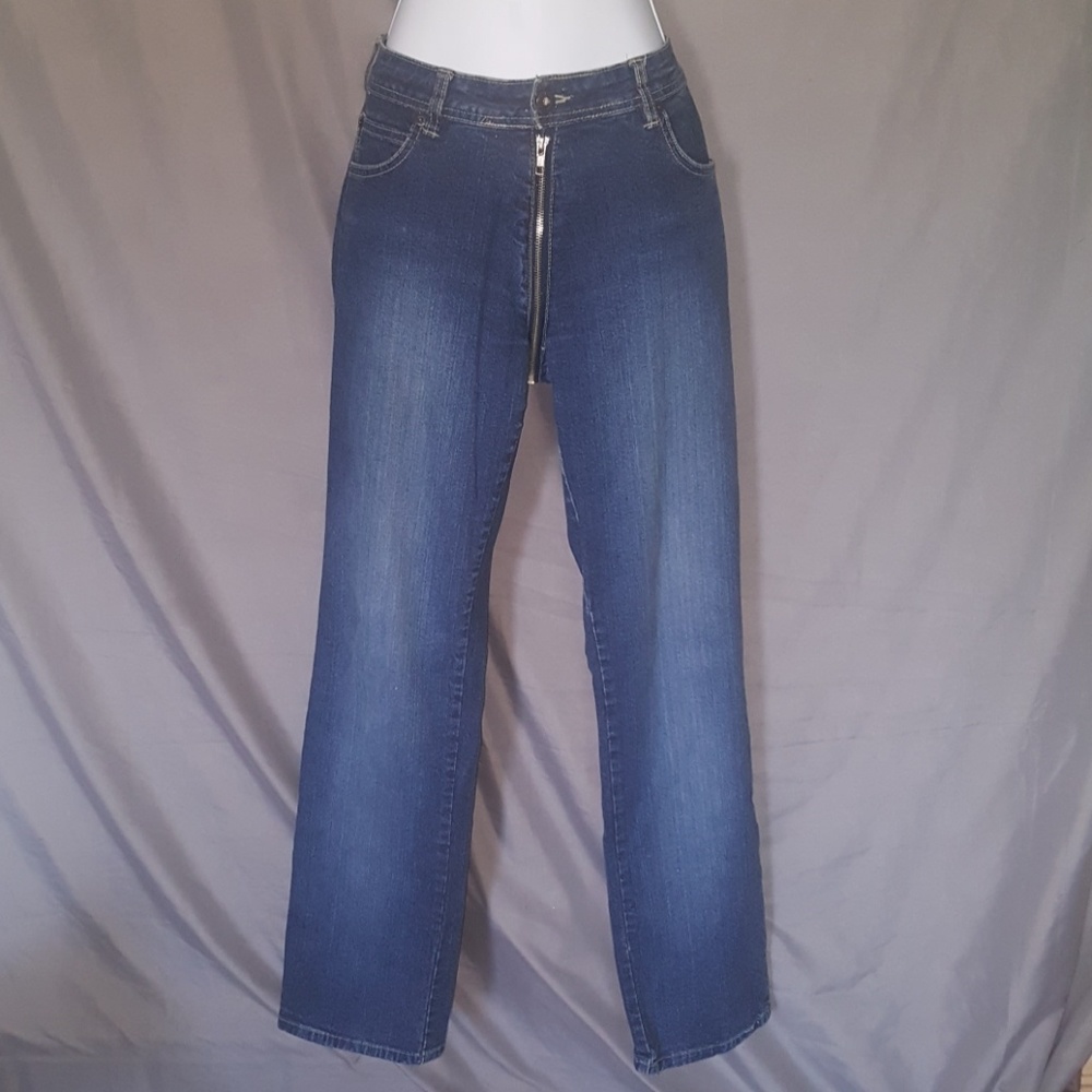 Front 2 Back Zipper Azzure Jeans